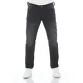 MUSTANG Tapered-fit-Jeans Herren Jeanshose Real X Oregon Tapered K Slim Fit Denim Hose mit Stretch schwarz 38W / 34L