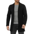 RedBridge Cardigan mit Schalkragen Strickjacke mit offenem Design Weich und angenehm zu tragen schwarz S