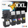 Toner x4 TK5230 CMYK mit CHIP für Kyocera EcoSys M5521CDN M5521CDW P5021CDN XXL