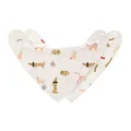 LÄSSIG Baby Lätzchen Halstuch Dreieckstücher Set 2 Stk. Bio-Baumwolle Druckknopf wendbar/Baby Bandana Little Mateys spicy orange
