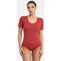 Evoni Stringbody Damen Kurzarmbody rot XL(42)