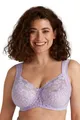 Miss Mary of Sweden Jacquard & Lace Bügel-BH – Seitliche Stütze, Voll-Cups, Starker Halt 90D Lavendel