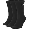 Nike Unisex Everyday Lightweight Crew Socks (3 Pairs) schwarz