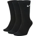 Nike Funktionssocken U NK EVERYDAY LTWT CREW 3PR für sportive Aktivitäten und Fitness, dämpfende Eigenschaften schwarz M (38/41)