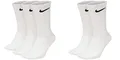 NIKE 5 Paar Everyday Lightweight Crew SX7676 Tennis Socke weiß schwarz grau, Farbe:weiß, Größe:38-42