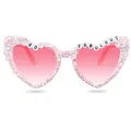 Topfunyy Brille zum 40. Geburtstag für Frauen – Rosa 40 & Fabulous glänzende Diamant-Perlen-Sonnenbrille für Frauen, Partyzubehör zum 40. Geburtstag