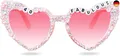 Brille zum 30. Geburtstag für Frauen – weiße 30 &amp; Fabulous glänzende Diam