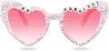 Brille zum 30. Geburtstag für Frauen – weiße 30 &amp; Fabulous glänzende Diam