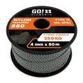 Paracord 550 Typ III | ø 4mm - 11 Kerne - max. 250 kg | 100% Nylonschnur - reißfest & extrem stabil | Nylonseil, Allzweckseil, Reepschnur & Outdoor Seil