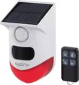 Sygonix Mini-Alarmanlage Weiß, Rot mit LED, mit Bewegungsmelder, mit Fernbedienung, mit Solar, mit WLAN 120 dB SY-6515320