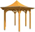 Skanholz Holzpavillon Versailles, BxTxH: 418x360x332 cm, inkl. Aufschraubstutzen