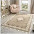 Vimoda Orientteppich Salsa, moderner orientalischer Klassiker Look, Rechteckig, Höhe: 13 mm, Teppich kurzflor modern, dicht, weich, Wohnzimmer, Schlafzimmer beige|weiß 160 cm x 230 cm x 13 mm