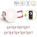 Einbaustrahler Mini Livorno 3W 2700K IP65 - Farbe: weiß - Anzahl: 10x