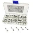 JZK 100x Flinke Glas Feinsicherung Set, 20 x 5mm, Glasrohrsicherung Sortiment Glassicherung mit Box und 10 Ampere Werten: 0,2A 0,5A 1A 2A 3A 5A 6A 8A 10A 15A