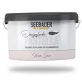 SEEBAUER diy Pastellfarbe PASTELLA Rosa 2,5L (Rose Secco) Edelmatte Wandfarbe Altrosa - Innenfarbe sehr hohe Deckkraft - Matt, Abwaschbar und Tropffrei