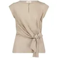 Cartoon Kurzarmshirt Damen mit Lurexfaden (1-tlg) beige 36 EU