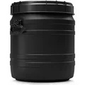 CurTec 55 L UV-beständiges Kunststofffass mit Schraubdeckelverschluss schwarz - Schwarz
