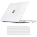 iNeseon Hülle Kompatibel mit 2021-2024 MacBook Pro 16 Zoll M4 M3 M2 M1 Pro/Max A3186 A3403 A2991 A2780 A2485, Plastik Hartschale Schutzhülle Case und Tastaturschutz, Kristallklar