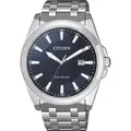 Citizen Herrenuhr aus Edelstahl mit Eco Drive und Datum - Silber