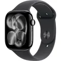 Apple Watch Series 11 GPS 46 mm Aluminiumgehäuse Sport Band Schwarz M/L