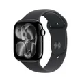 Apple Watch Series 11 Aluminium GPS 46mm Diamantschwarz (Sportarmband Schwarz)
