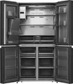 Hisense Hi9 Freistehend Flügeltürkühlschrank, Schwarz, 577 l, Freistehend, Mehrtürig, Schwarz, An Tür, R600A, Stahl