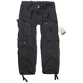 Brandit Pure Vintage Hose, schwarz, Größe S für Männer
