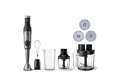 Philips Stabmixer HR2685/00 5000 Series, mit ProMix-Technologie, Becher, 1200 W, Schneebesen, Foodprozessoraufsatz und Zerkleinerer, Edelstahl/Schwarz