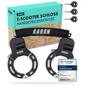 AARON Bolt Handschellenschloss E-Scooter Fahrrad Hochsicherheit Schloss Schwarz - Schwarz