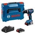Bosch Professional 18V System Akku-Bohrschrauber GSB 18V-65 (bürstenloser Motor, inkl 2x Akku GBA 18V 2.0Ah, Ladegerät GAL 18V-20)