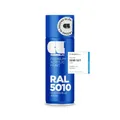 COSMOS LAC Acryllack enzian blau, glänzend Sprühdose in vielen RAL Farbtönen - 400ml Spraydose perfekt für DIY, Upcycling und andere Lackierarbeiten geeignet (RAL 5010 - enzianblau)