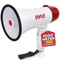 Pyle Megaphon mit Sirene, Signalhorn – Siren Megaphone – Mini Megafon Kinder & Erwachsene 20W, Faltbare Megaphone mit Sirene & Mikrofon, Lautstärke Einstellbar & Batteriebetrieben Reichweite: 550m