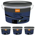 OBI Design Color Wandfarbe Royalblau - matt 4 x 2,5 l Innenfarbe für 100m²