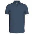 Tommy Hilfiger für Herren. MW0MW17771 1985 blaues, schmal geschnittenes Poloshirt (XL), Lässig, Baumwolle, Kurzarm