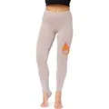 Bellivalini Leggings Damen Warme Thermoleggings BLV50-321 (1-tlg) Gefüttert, mit Fußsteg braun XXL