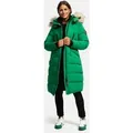 Marikoo Damen Winterjacke – Schneesternchen, lang mit Kapuze & Fellkragen