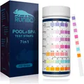 7-in-1 Pool Wasserteststreifen, 150 Stück, pH, Chlor, Alkalinität