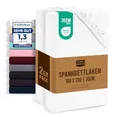 Utopia Bedding - 2er Set Spannbettlaken 180x200cm - Weiß - Oeko-Tex Zertifiziertes - Gebürstete Mikrofaser Spannbetttuch - 35 cm Tiefe Tasche