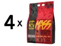 4 x Mutant Mutant Mass, Chocolate Fudge Brownie - 6800g (14,34 EUR/kg)