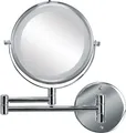 Kleine Wolke LED-Kosmetikspiegel BRILLIANT MIRROR Silberfarben