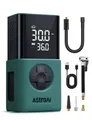 AstroAI Kabelloser Elektrische Luftpumpe, Tragbare Akku Fahrradpumpe mit alle ventile, LED-Licht, Wiederaufladbare Reifenpumpe für Fahrrad, E-Bike, Auto, Motorrad, Bälle, Grün