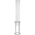 Relaxdays Fischsäule Acryl Eisen Transparent Grau UV-stabil 150 cm x 22 cm x 22 cm 4 kg