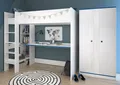 Kinderzimmer Jugendzimmer Möbel Set Hochbett Kleiderschrank Schreibtisch Smoozy