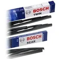 Bosch Wischer vorne +hinten [Hersteller-Nr. 31185501] für Peugeot, Nissan, Renault, Citroën