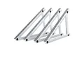 VESKA Solarmodul-Halterung PV Modul Halterung 114cm für Flachdach Freistehend, (Set, 2-tlg., Aufständerung 45 Zoll verstellbar Winkel 0-90 Grad)