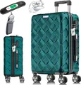 KESSER® Reisekoffer | Koffer ABS Hartschalenkoffer mit Zahlenschloss, Kofferwaage & Reisebrieftasche 360° Rollen | Koffer für Business & Reise Trolley