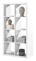 Regal Bücherregal Raumteiler Bücherschrank Würfelregal Standregal STYLE-5 Weiß