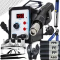 Heißluft Lötstation Löten Set 21Pcs 750W 100-480°C 4 Luftdüsen Lötspitzen Retoo