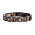 HOLZKERN Acoustic 9120078334201 Armband Herren Walnuss Edelstahl Silber