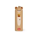 Legami - Tragbares Ladegerät - My Super Power, lädt 2 Geräte gleichzeitig, USB-Kabel Typ C im Lieferumfang enthalten, tragbare Powerbank, Durchmesser 3,5 cm, Höhe 11,60 cm, Teddy Bear